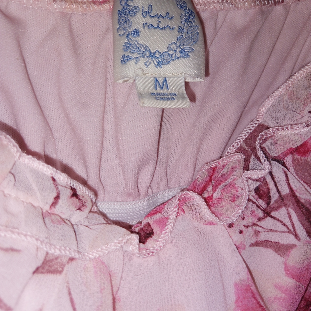 Flowy Sheer Floral Dress - Picture 4 of 4
